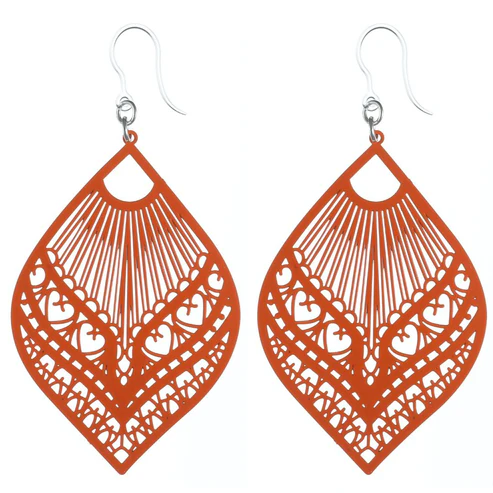 Large Peacock Earrings