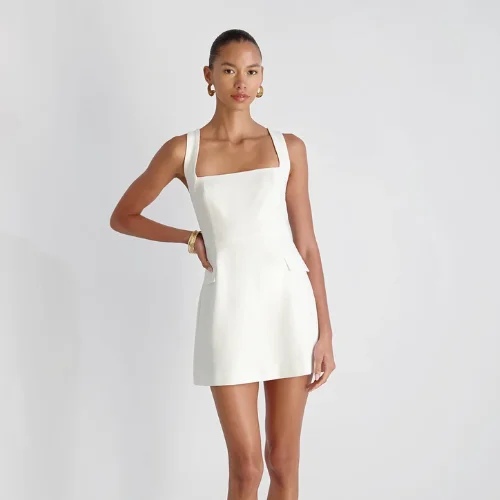 Elegant Mini White Dress